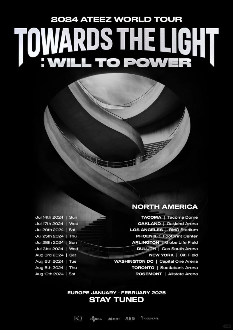 ATEEZ world tour 2024 USA Asian Concerts